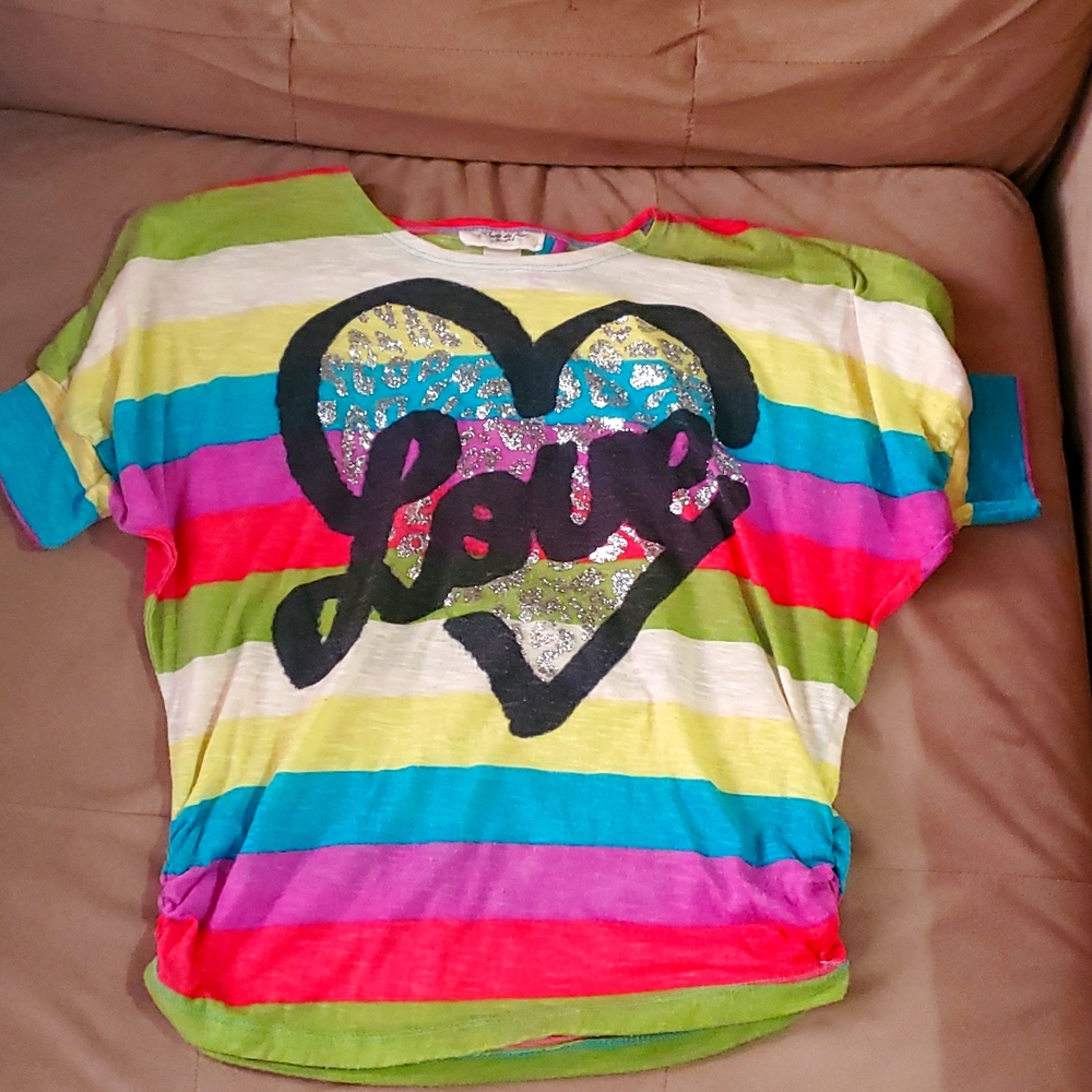 Girls size medium Love shirt